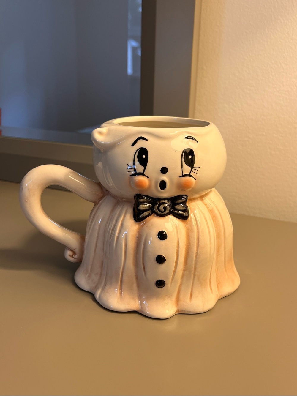 Johanna Parker Halloween Ghost Mug Bow Tie Ceramic 2026
